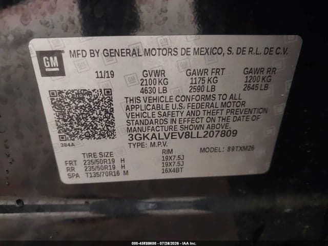 2020 GMC TERRAIN AWD SLT 9