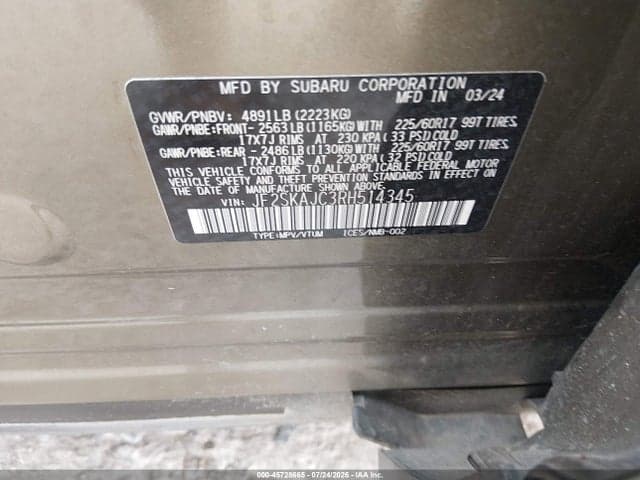 2024 SUBARU FORESTER WILDERNESS 9