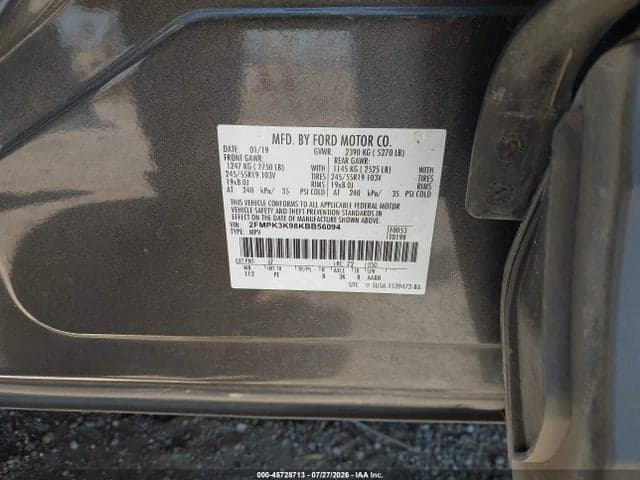 2019 FORD EDGE TITANIUM 9
