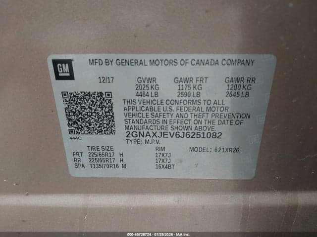 2018 CHEVROLET EQUINOX LT 9