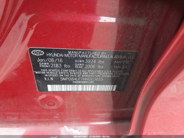 2017 HYUNDAI ELANTRA SE 9