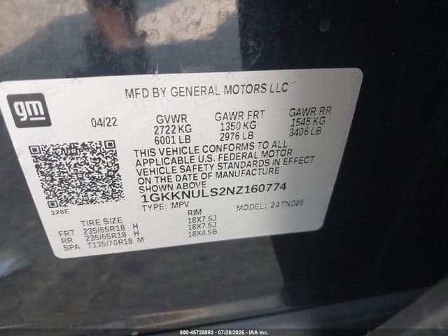 2022 GMC ACADIA AWD SLT 9