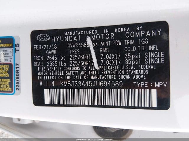 2018 HYUNDAI TUCSON SEL 9