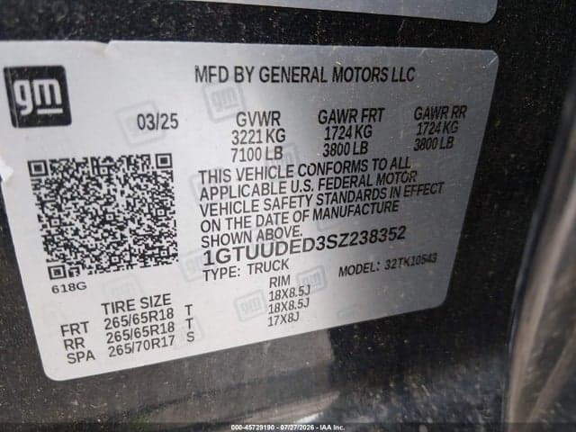2025 GMC SIERRA 1500 4WD SHORT BOX SLT 9