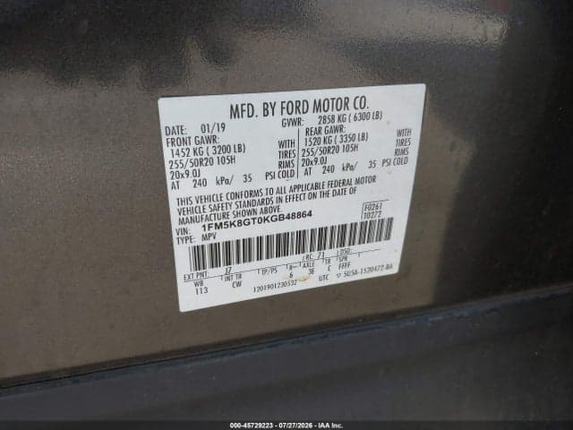 2019 FORD EXPLORER SPORT 9