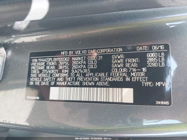 2017 VOLVO XC90 T6 INSCRIPTION 9