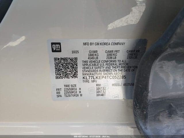 2026 CHEVROLET TRAX FWD ACTIV 9