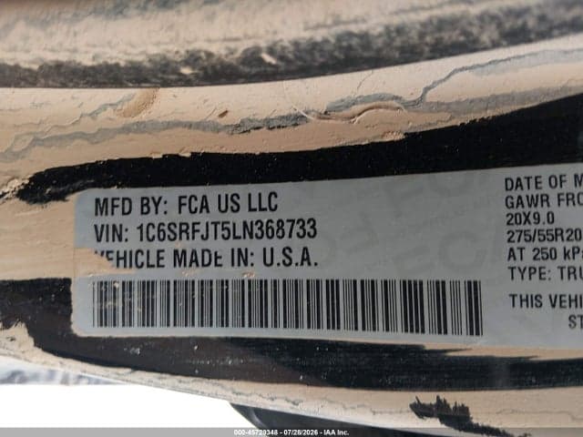 2020 RAM 1500 9