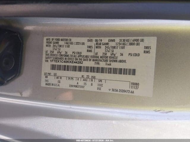2019 FORD F-150 XL 9