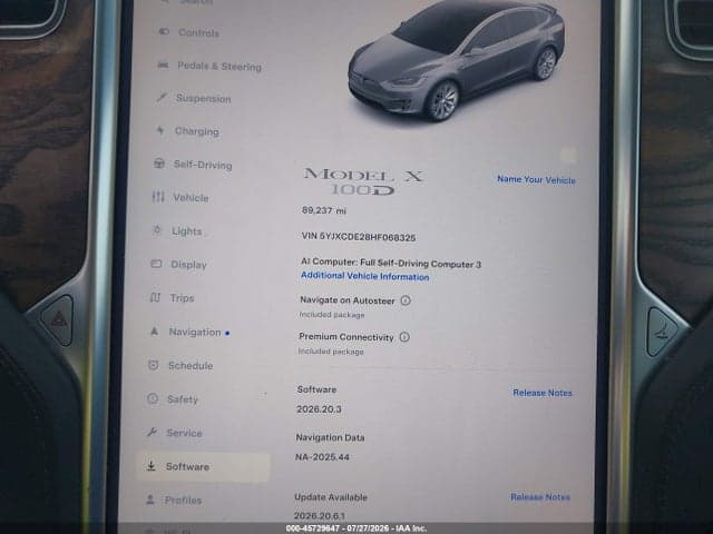 2017 TESLA MODEL X 100D/75D/90D 7
