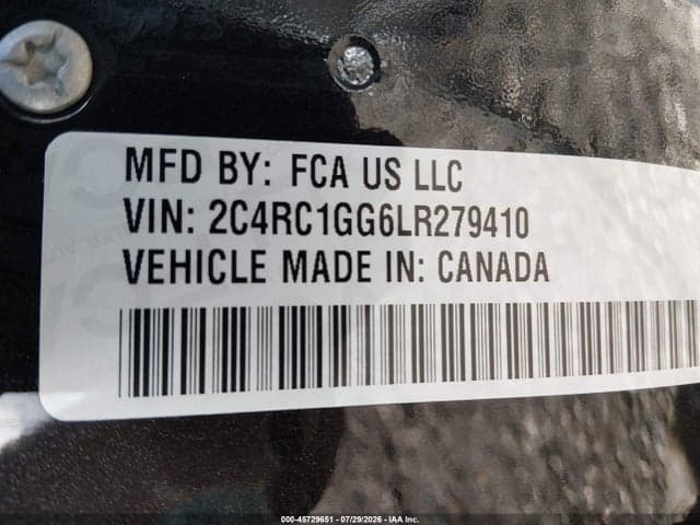 2020 CHRYSLER PACIFICA LIMITED 9