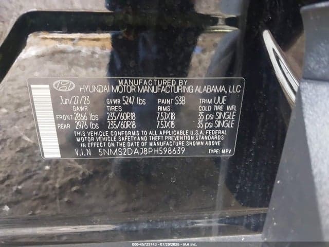 2023 HYUNDAI SANTA FE SEL 9