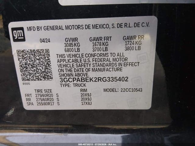 2024 CHEVROLET SILVERADO 1500 2WD SHORT BED CUSTOM 9