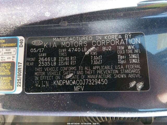 2018 KIA SPORTAGE LX 9