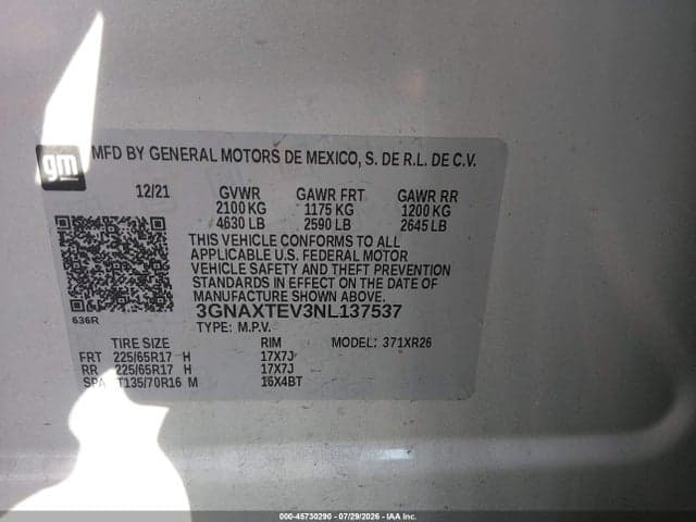 2022 CHEVROLET EQUINOX AWD 2FL 9