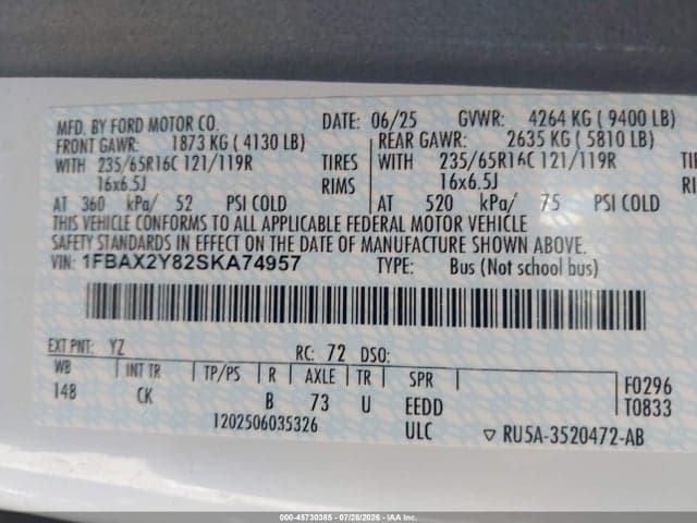 2025 FORD TRANSIT-350 PASSENGER VAN XLT 9