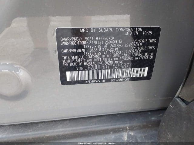 2026 SUBARU OUTBACK PREMIUM 9