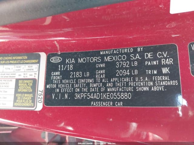 2019 KIA FORTE EX 9