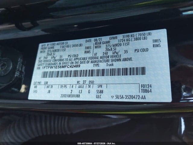 2021 FORD F-150 XL 9