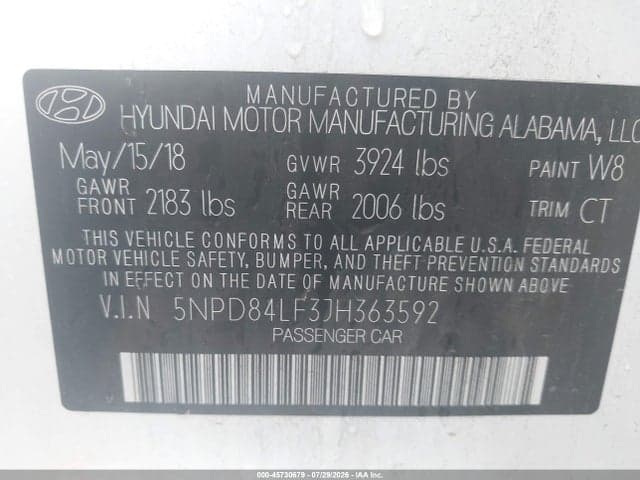 2018 HYUNDAI ELANTRA VALUE EDITION 9