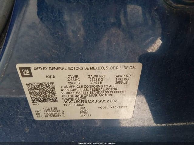 2018 CHEVROLET SILVERADO 1500 2LT 9