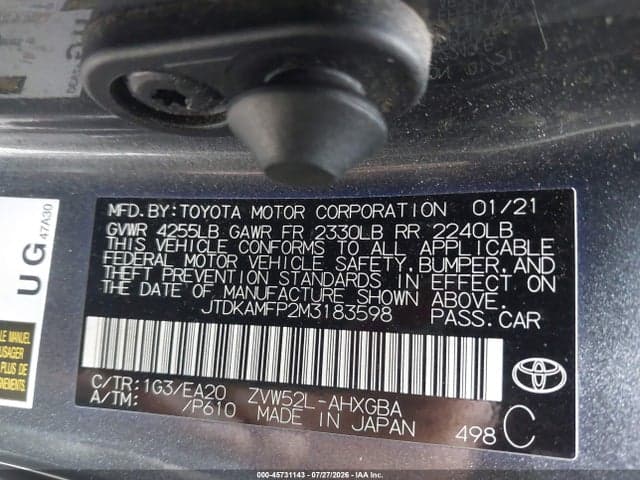 2021 TOYOTA PRIUS PRIME LIMITED 9