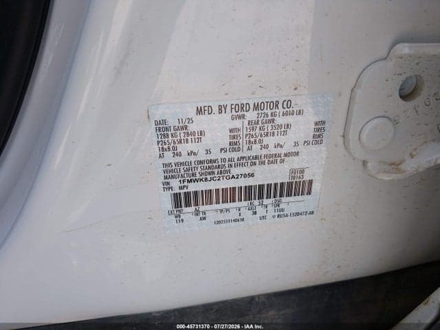 2026 FORD EXPLORER TREMOR 9