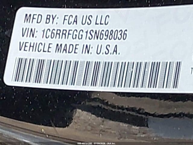 2025 RAM 1500 TRADESMAN 4X4 5'7 BOX 9