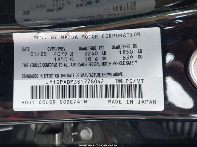 2025 MAZDA MAZDA3 2.5 S SELECT SPORT 9