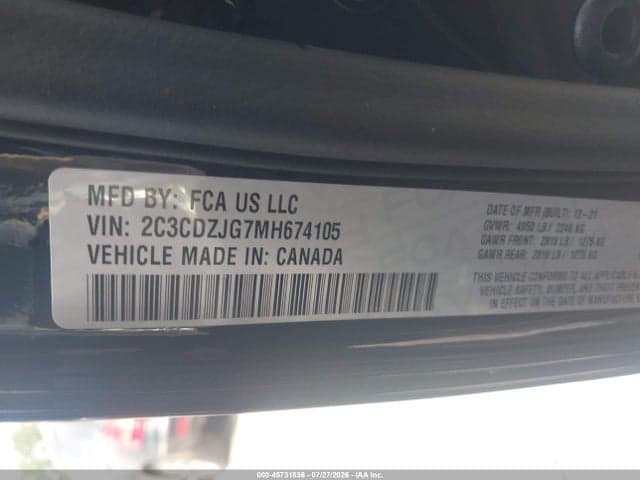 2021 DODGE CHALLENGER GT 9