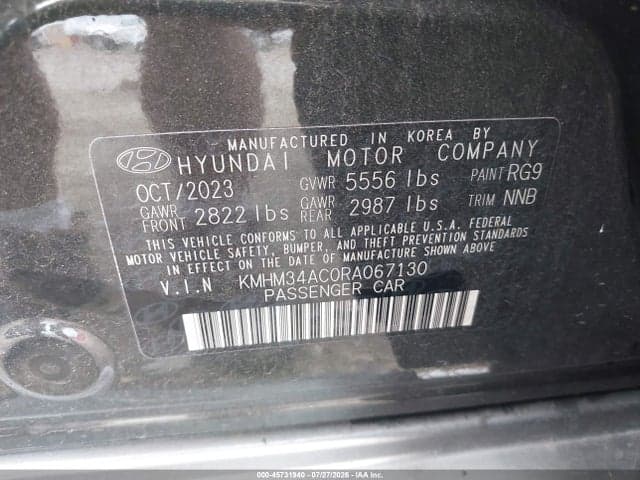 2024 HYUNDAI IONIQ 6 SEL 9