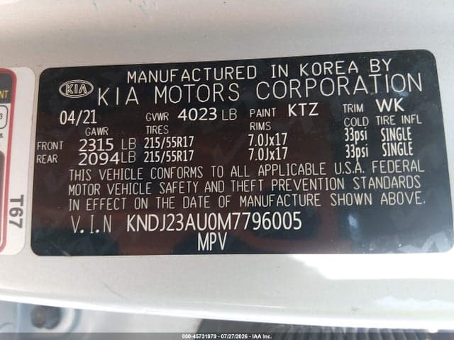 2021 KIA SOUL S 9
