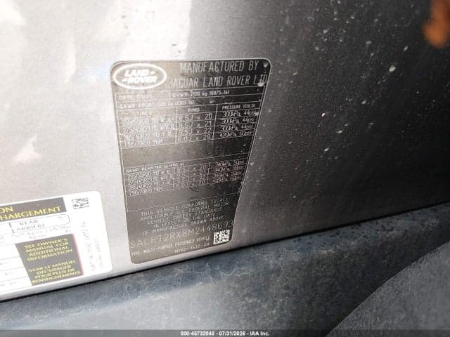 2021 LAND ROVER DISCOVERY P300 S R-DYNAMIC 9