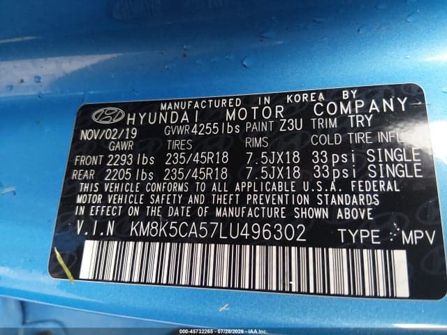 2020 HYUNDAI KONA ULTIMATE 9