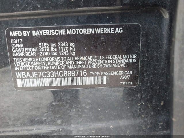 2017 BMW 540I XDRIVE 9