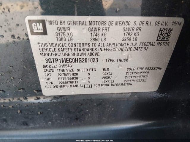2017 GMC SIERRA 1500 SLE 9