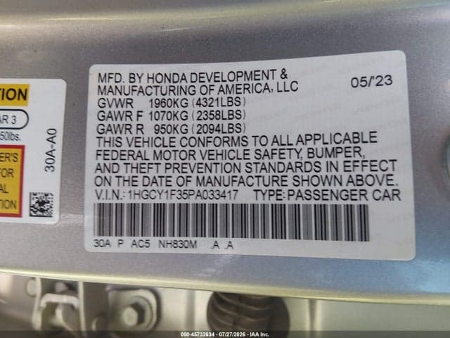 2023 HONDA ACCORD EX 9