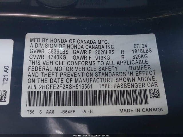 2025 HONDA CIVIC LX 9
