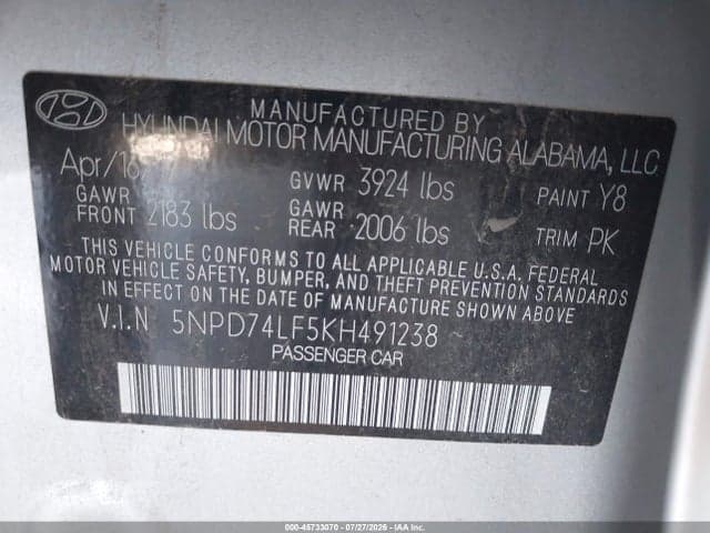 2019 HYUNDAI ELANTRA SE 9