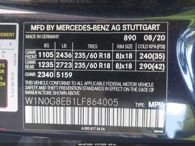 2020 MERCEDES-BENZ GLC 300 4MATIC 9