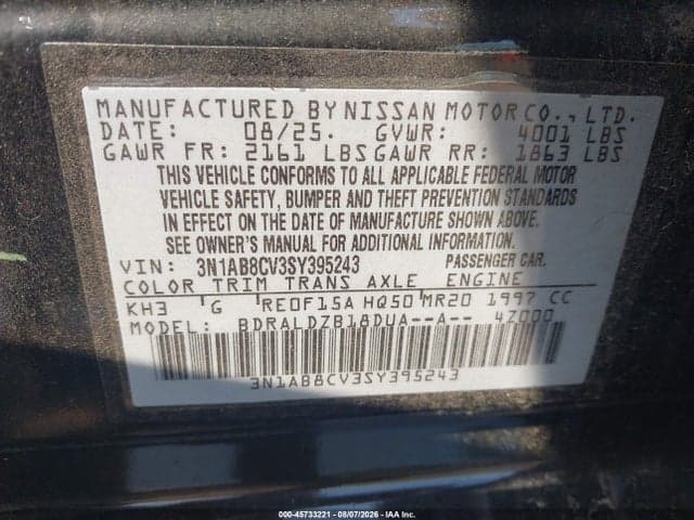 2025 NISSAN SENTRA SV 9