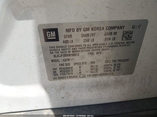 2017 BUICK ENCORE PREFERRED II 10