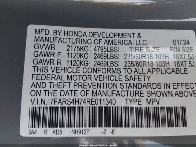 2024 HONDA CR-V EX-L AWD 9