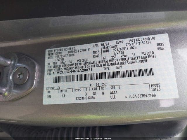 2024 FORD ESCAPE ACTIVE 9