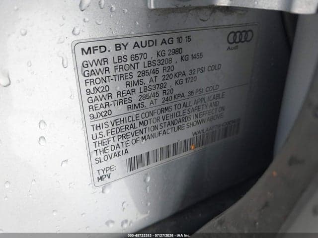 2017 AUDI Q7 3.0T PREMIUM 9