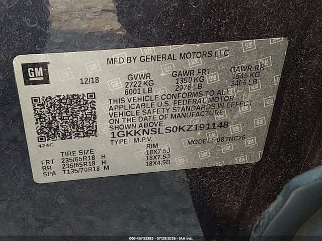 2019 GMC ACADIA SLE-2 9