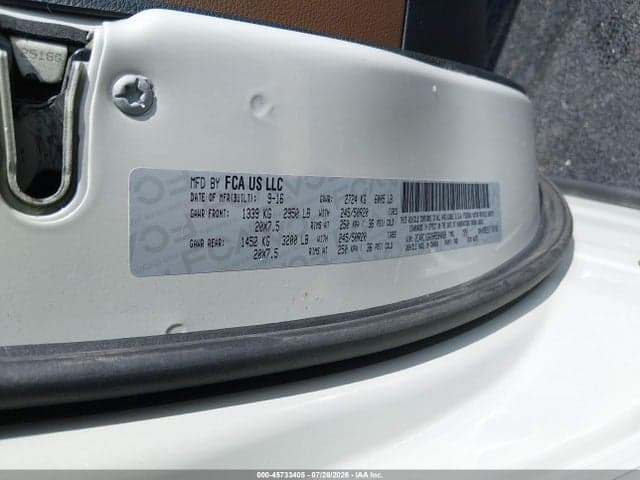 2017 CHRYSLER PACIFICA LIMITED 9