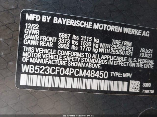 2023 BMW IX XDRIVE50 9