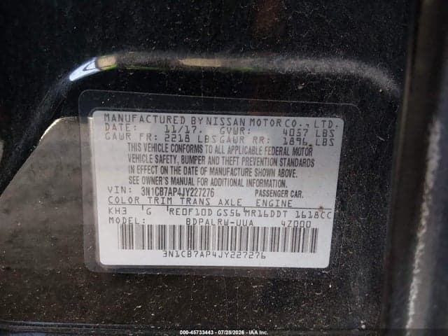 2018 NISSAN SENTRA SR TURBO 9