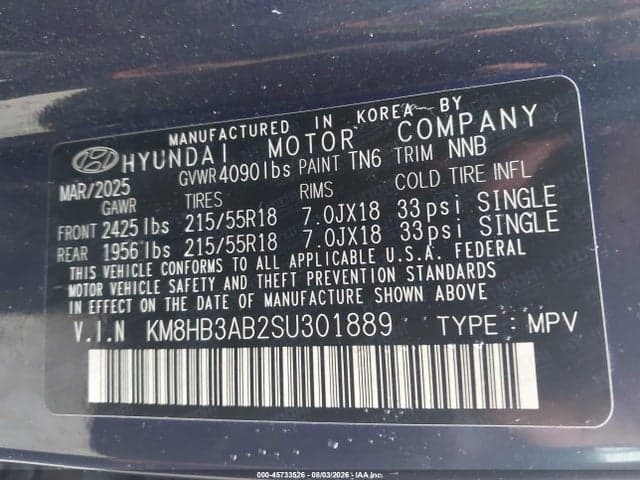 2025 HYUNDAI KONA SEL 9